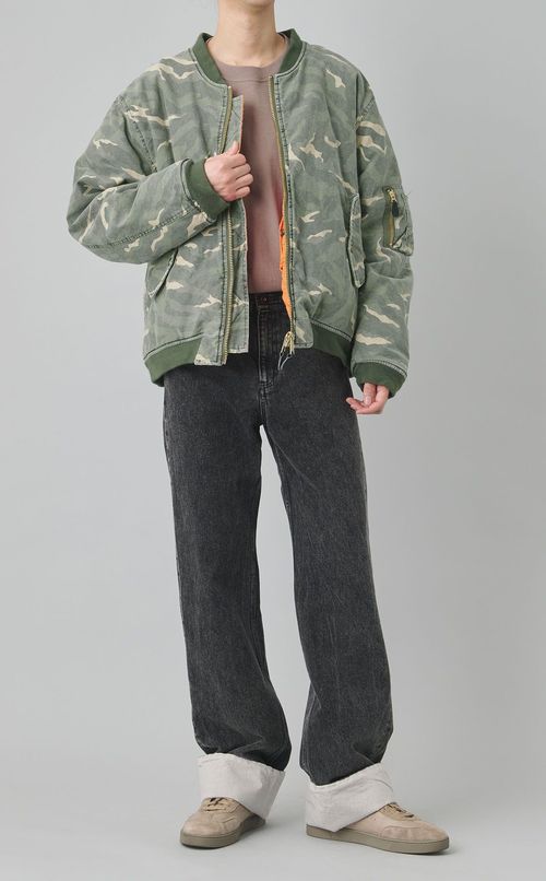 カモフラウォッシュMA-1ブルゾン