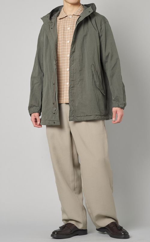 コットンナイロンツイルパーカー