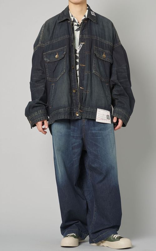 ゴムウェストデニムパンツ