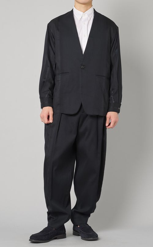 シャツスリーブノーカラージャケット