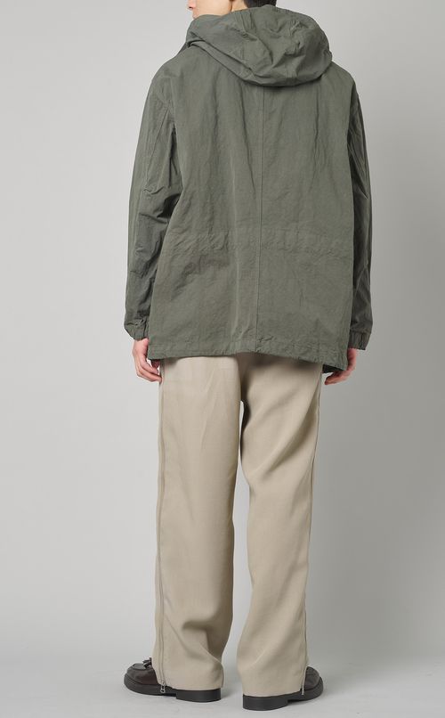 コットンナイロンツイルパーカー