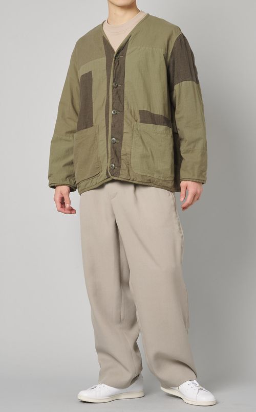 ビスコースサイドジップパンツ