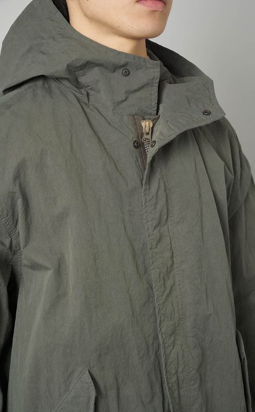 コットンナイロンツイルパーカー