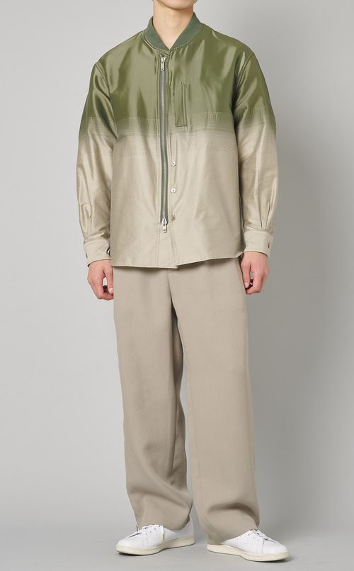 ビスコースサイドジップパンツ