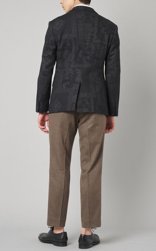 パッチワークジャガードジャケット