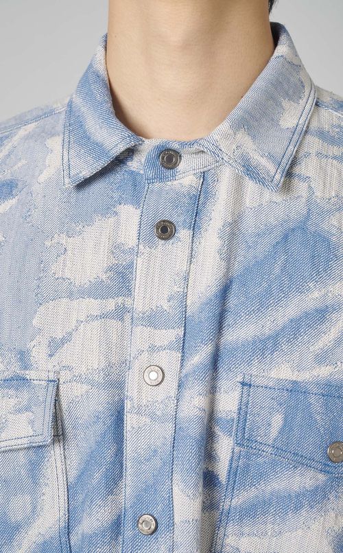 デニムジャガードシャツ