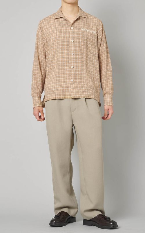 ビスコースサイドジップパンツ