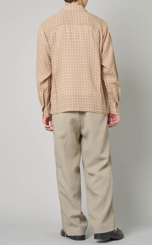 クロスタータンオープンカラーシャツ