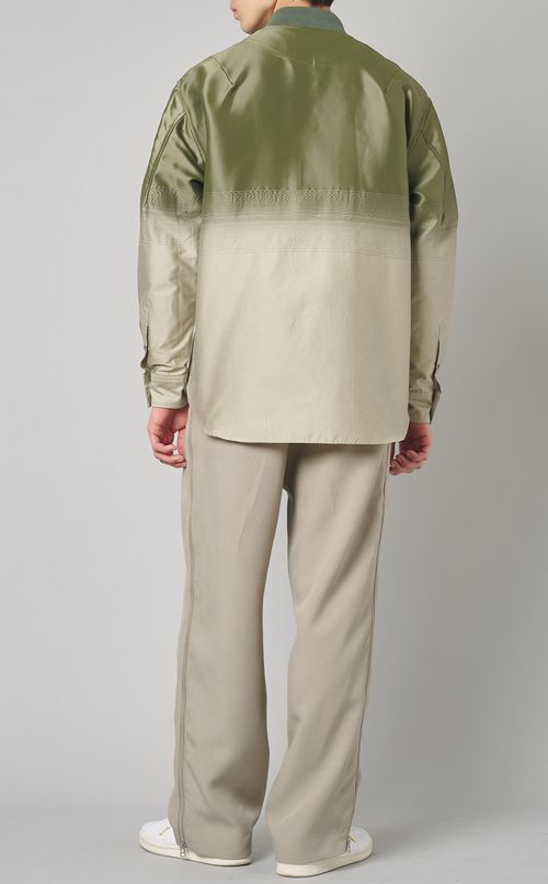 グラデーションMA-1シャツ