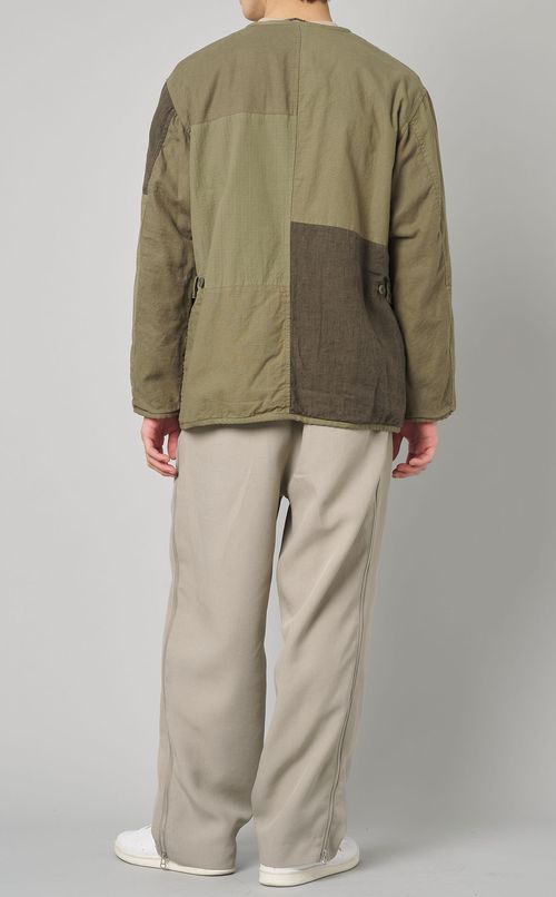 パッチワークノーカラージャケット