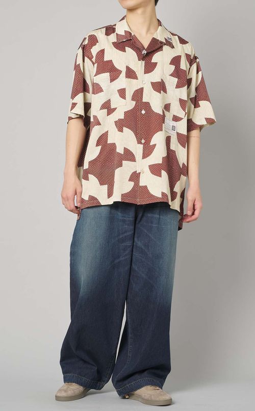 キルトプリントシャツ