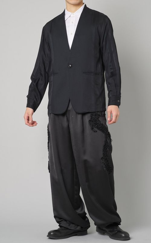 シャツスリーブノーカラージャケット