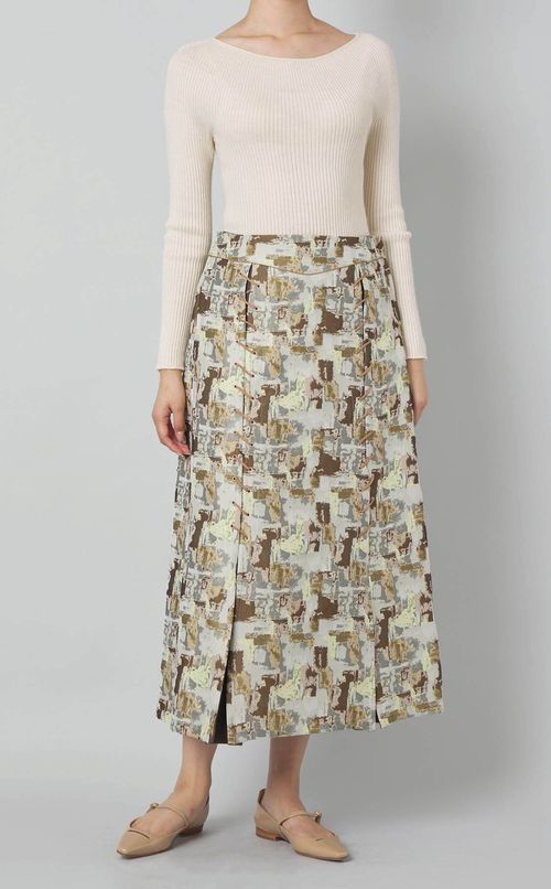 マルチカラーレースアップスカート