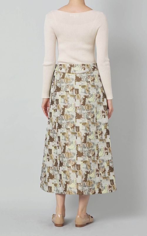 マルチカラーレースアップスカート