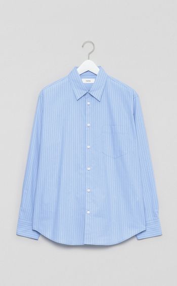 レギュラーカラーストライプシャツ