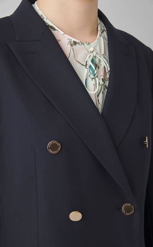 ストレッチピンヘッドダブルジャケット