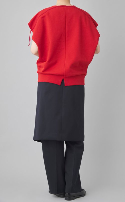 スエットスリーブレスプルオーバー