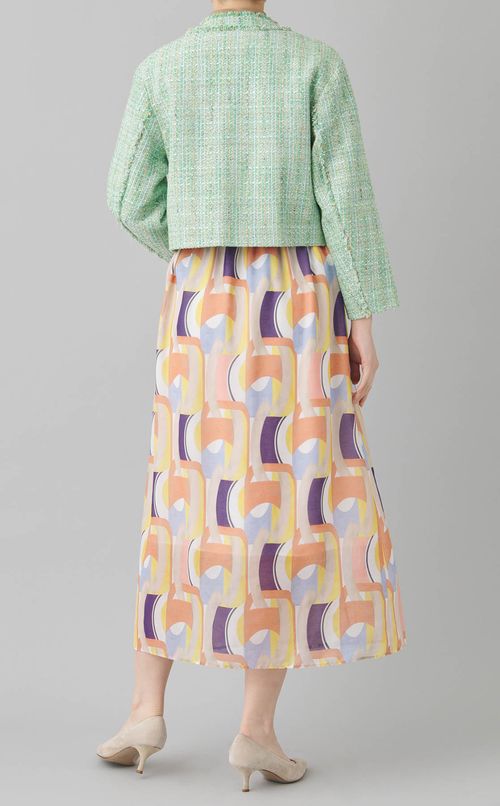 カラースパングルノーカラージャケット