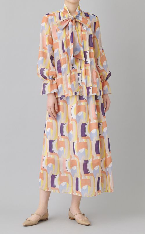 オプティカルプリントラップスカート