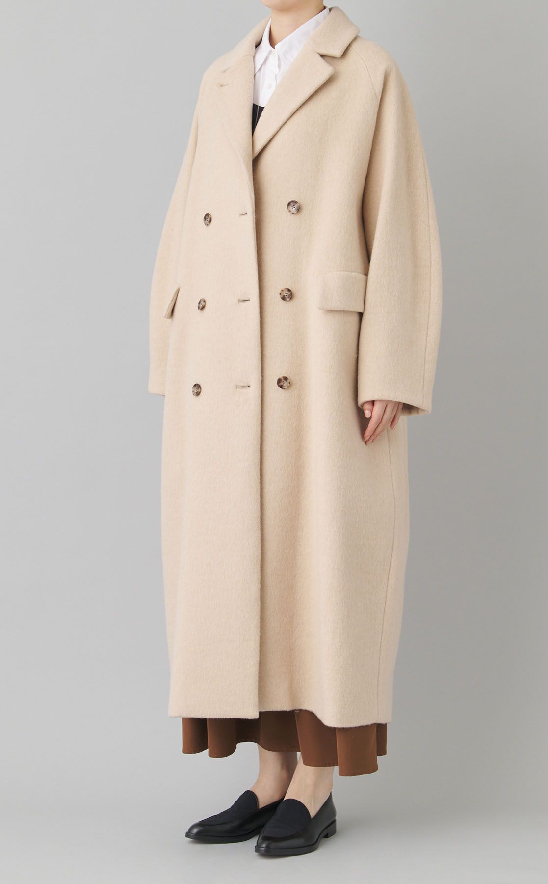 CLANE｜ダブルウールロングコート
