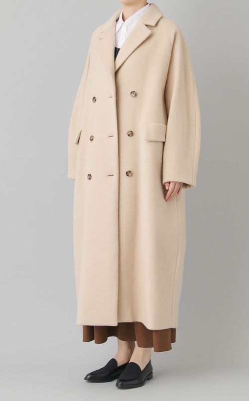 ダブルウールロングコート