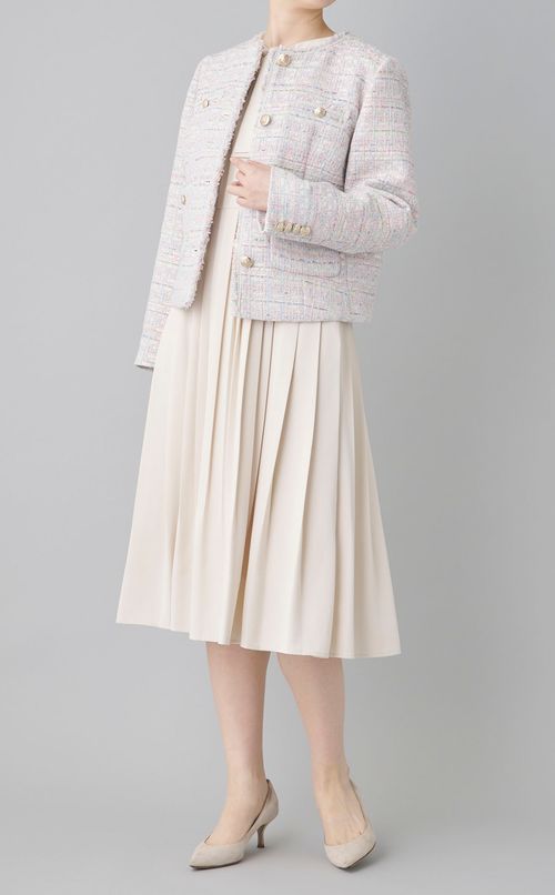 ボウタイプリーツワンピース