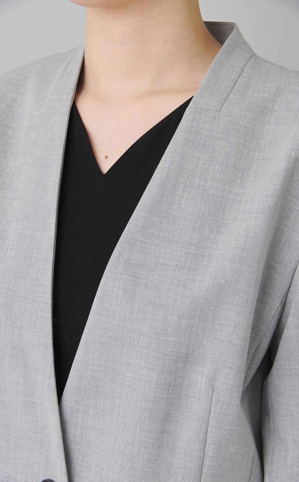 ノーカラーシングルジャケット