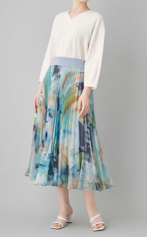 アドミラルクレープVネックトップス