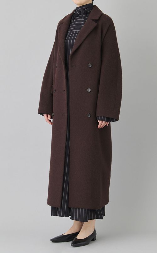 ストライプスタンドネックワンピース