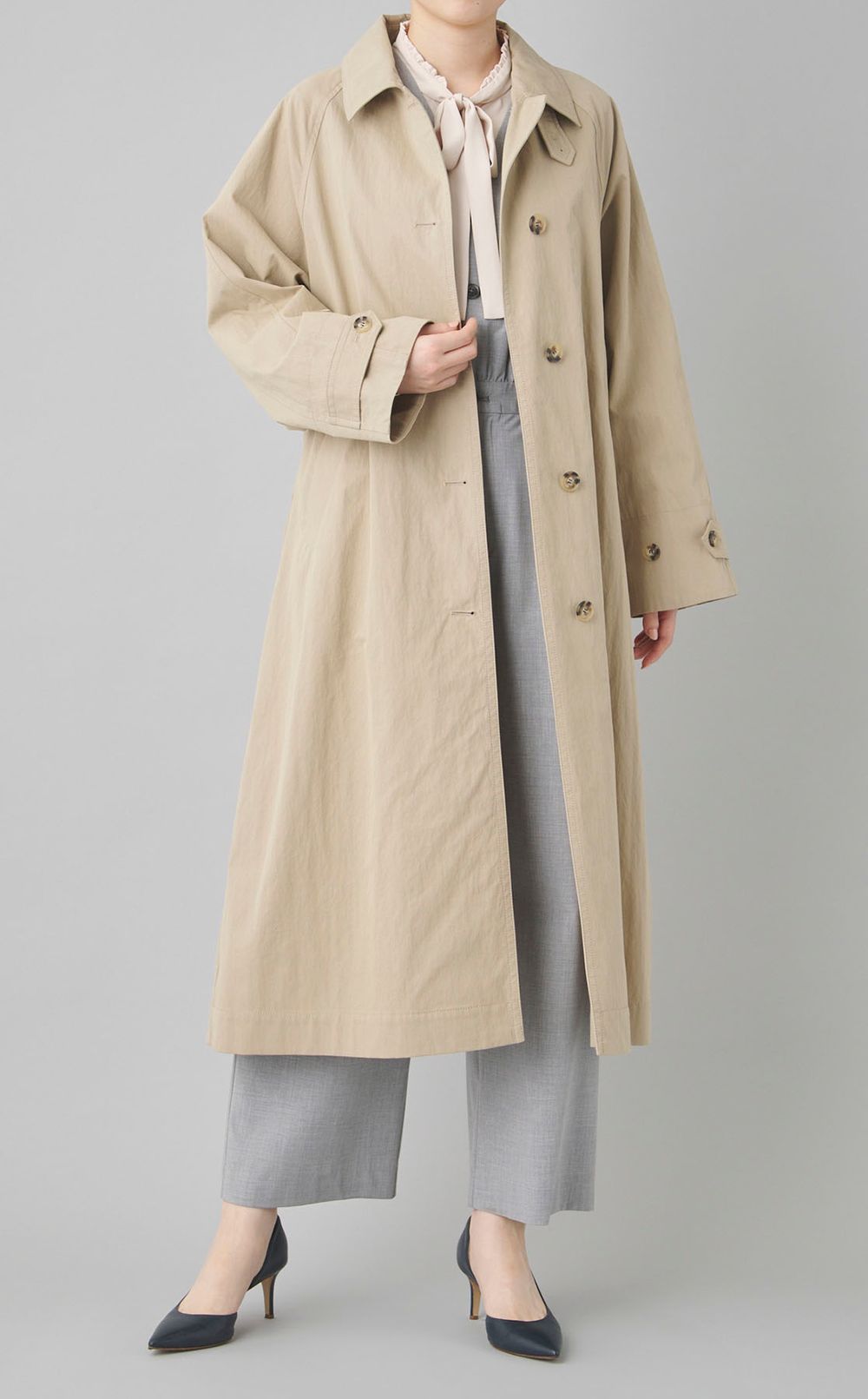 Vネックオールインワン