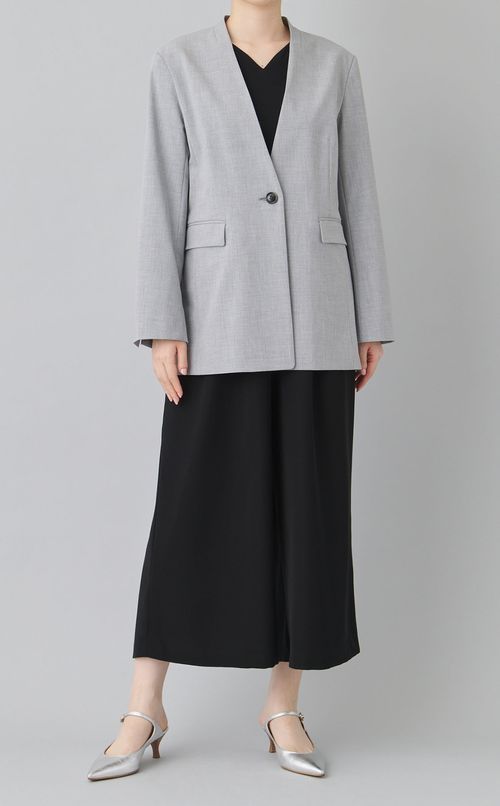 Vネックオールインワン