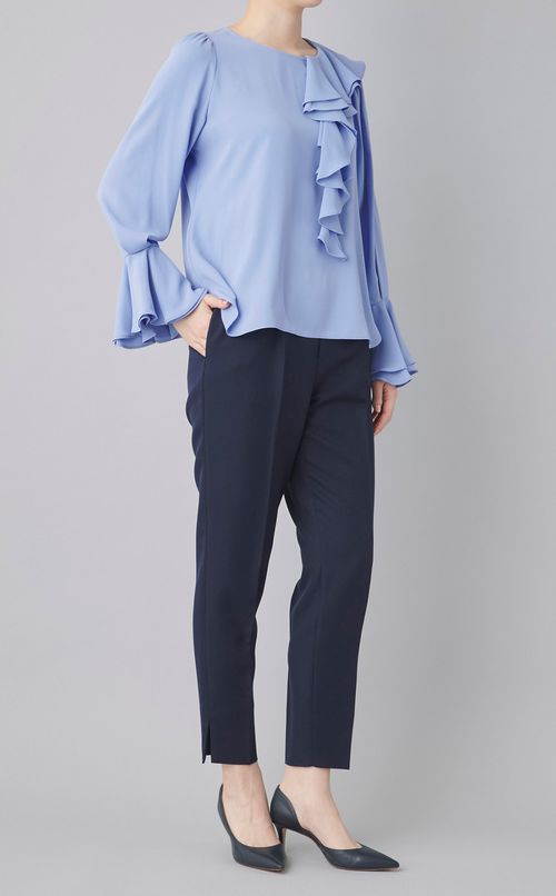 ペプラムパンツセットアップ