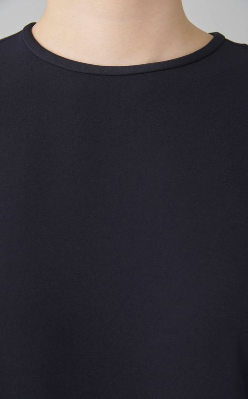 ジョーゼットフリルネックブラウス