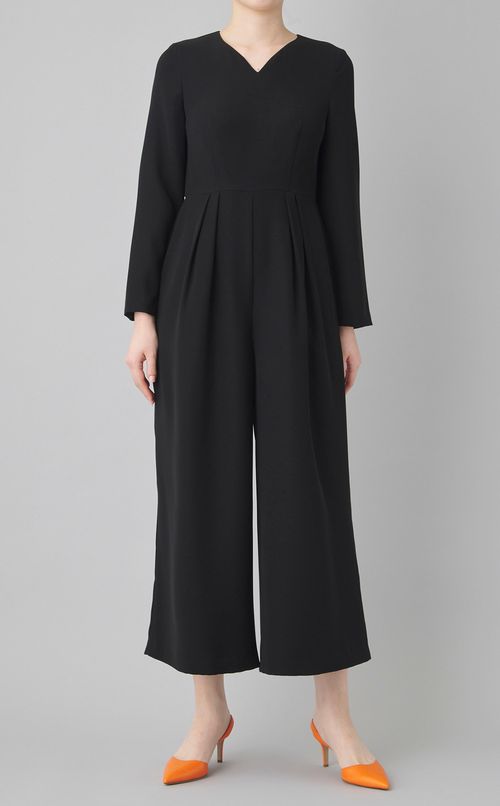 Vネックオールインワン