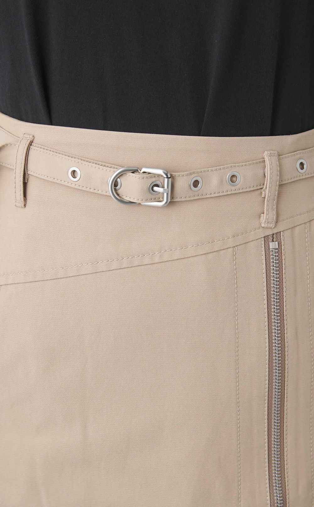 シフォンレイヤードベルテッドスカート