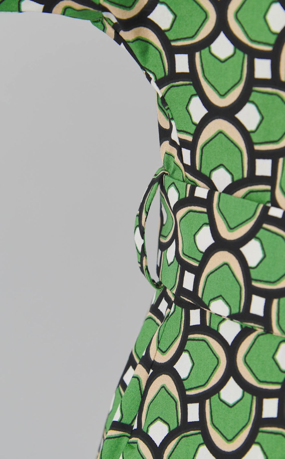 ジオメトリックプリントコットンワンピース