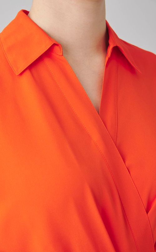 カシュクールシャツワンピース