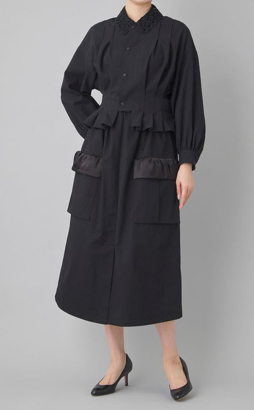 ウェストギャザー2ポケットスカート