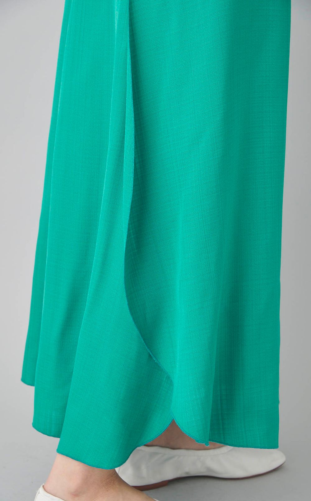 キャップスリーブフレアワンピース