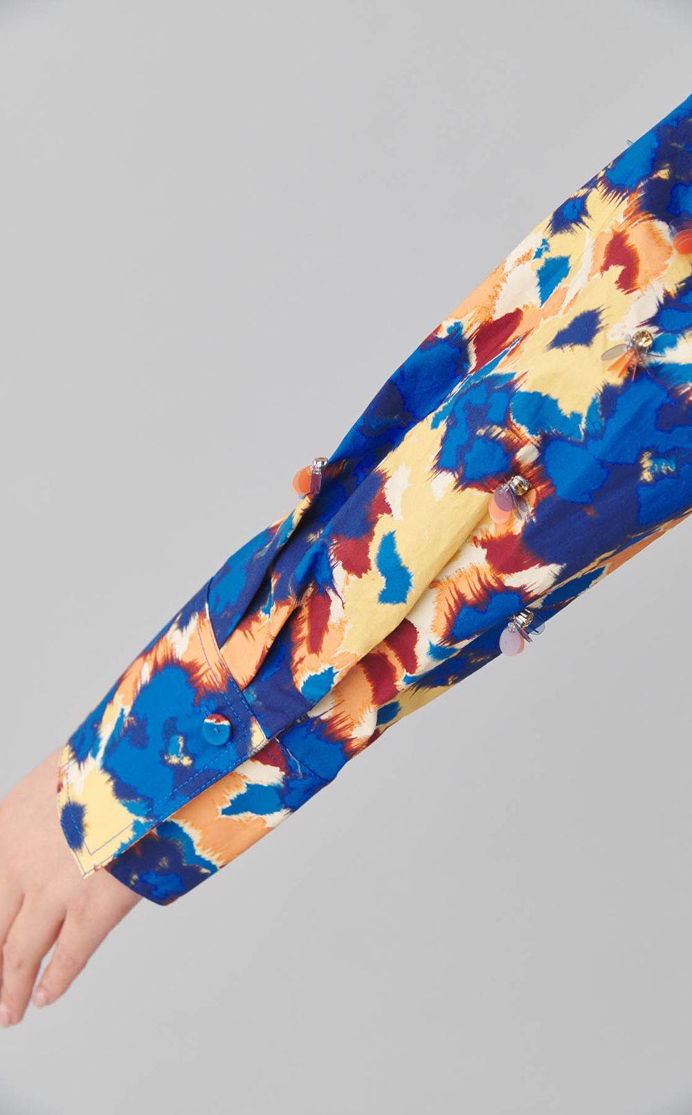 フラワープリントギャザーワンピース