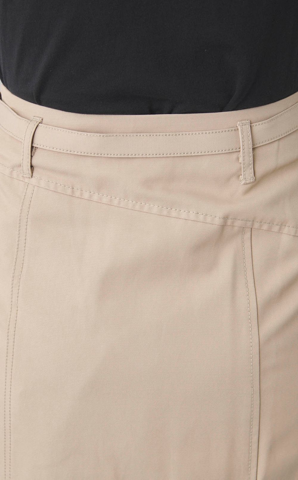 シフォンレイヤードベルテッドスカート