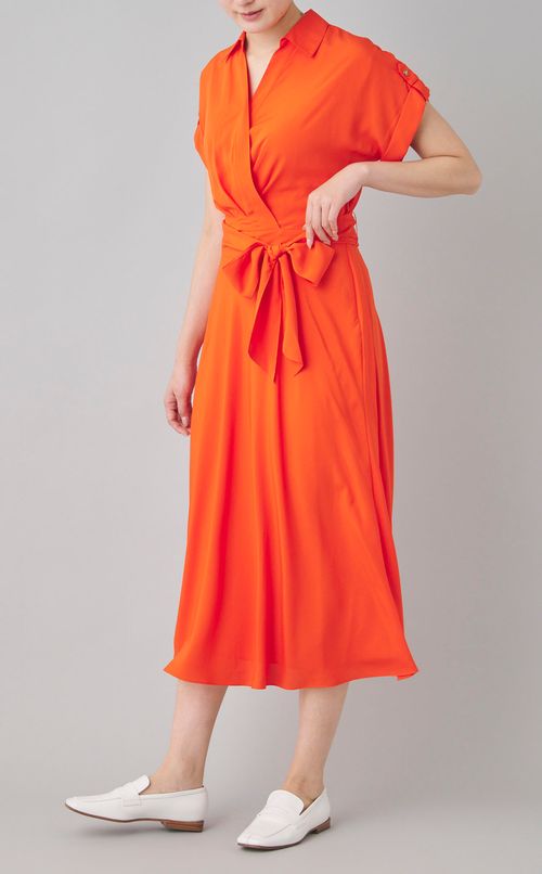 カシュクールシャツワンピース