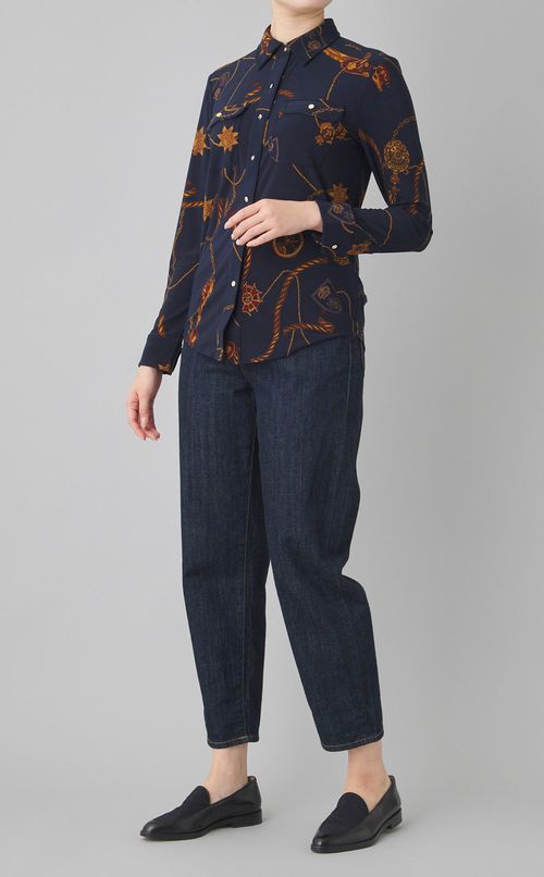 チェーンプリントシャツ