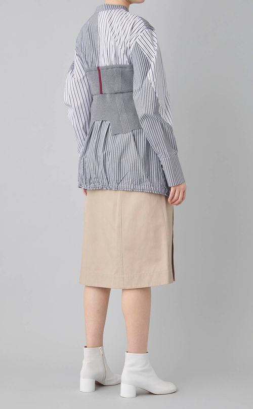 ニットビスチェドッキングシャツ