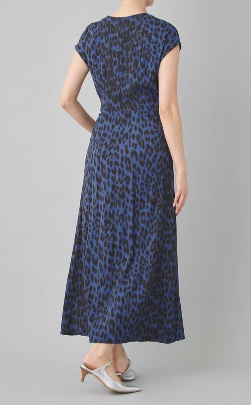 レオパードデザインネックワンピース