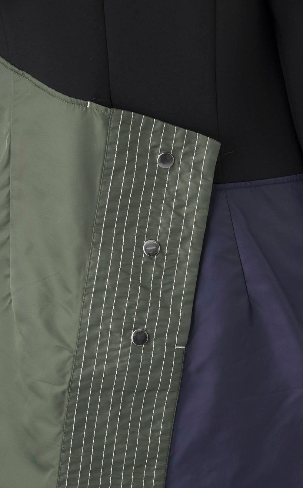 異素材ドッキングラップワンピース