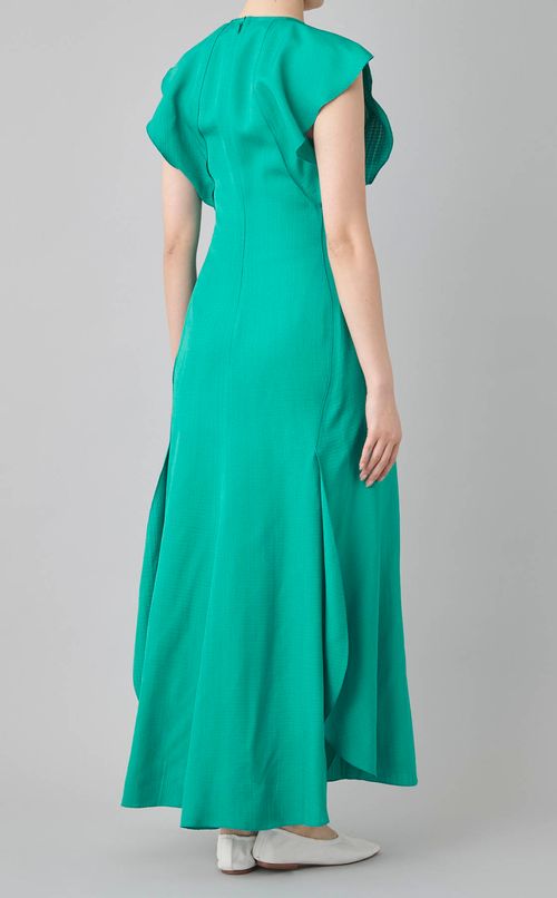 キャップスリーブフレアワンピース