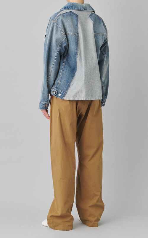 デニムバックデザインジャケット