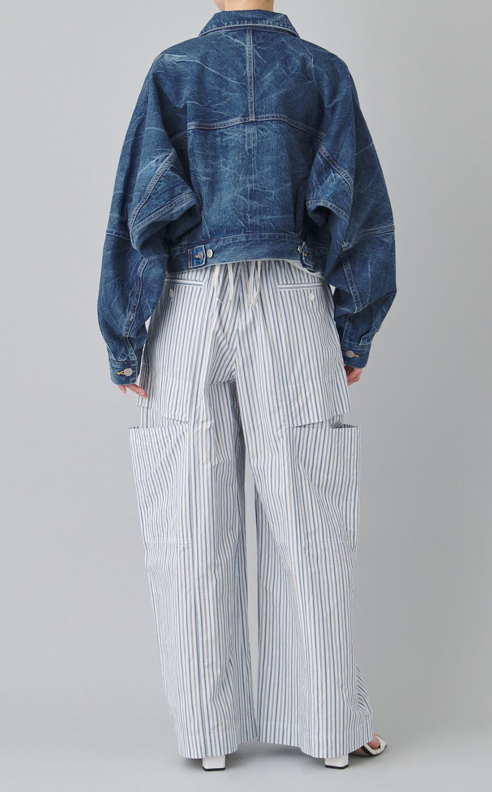 セルヴィッチデニムショートブルゾン