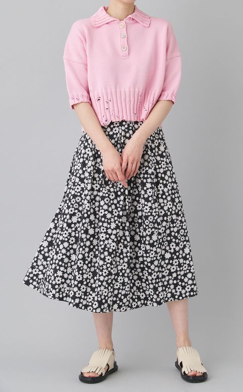 コットンポロニットプルオーバー